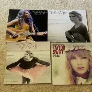 Taylor swift calendars  2012, 2013, 2013 and 2014